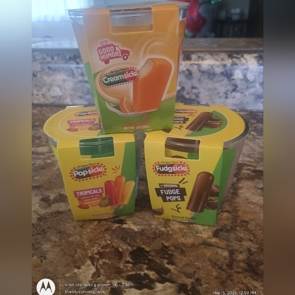 ice cream flavored candles Other - Ice cream flavored candles jar scented candles set for three. New